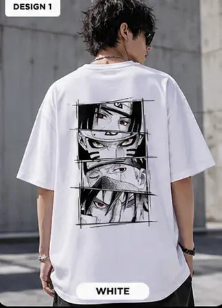 Unisex Sylish Trendy Anime Printed T-shirt(Naruto)Anime Oversized Shirt Trendyus