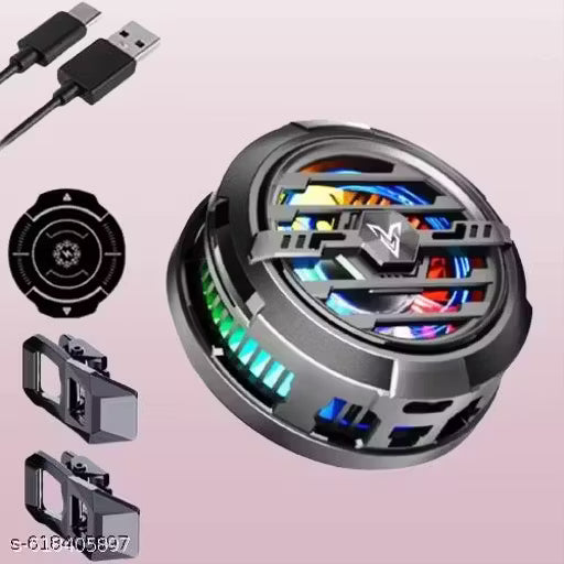 Super Cool Magnetic Mobile Cooling Pad Heatsink Thermal Self-Adhesive Plate to Unleash Mobile Gaming and Live Stream Enhanced Heat Dissipation with Vapor Chamber Technology for Magnetic/Back Clip Phone Radiator | With Removable Clips Clamps
