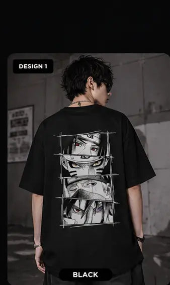 Unisex Sylish Trendy Anime Printed T-shirt(Naruto)Anime Oversized Shirt Trendyus