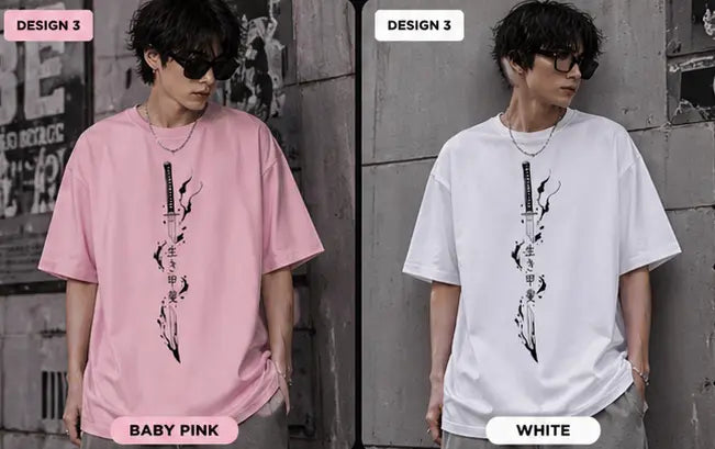 Unisex Sylish Trendy Anime Printed T-shirt(Naruto)Anime Oversized Shirt Trendyus