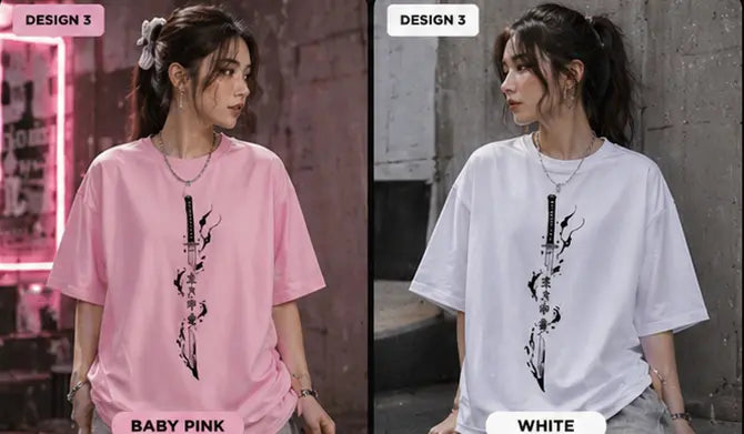 Unisex Sylish Trendy Anime Printed T-shirt(Naruto)Anime Oversized Shirt Trendyus