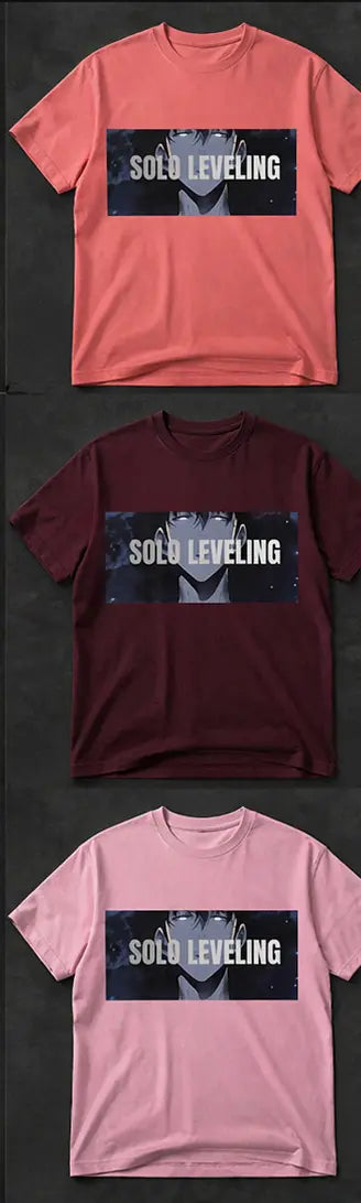 Unisex Printed Oversized Trendy Aesthetic T-Shirt (Solo leveling) Sung Jinwoo Graphic T-shirtg Arise) Trendyus